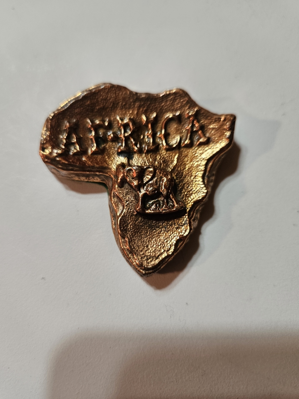 Vintage Africa Map Souvenir Paperweight